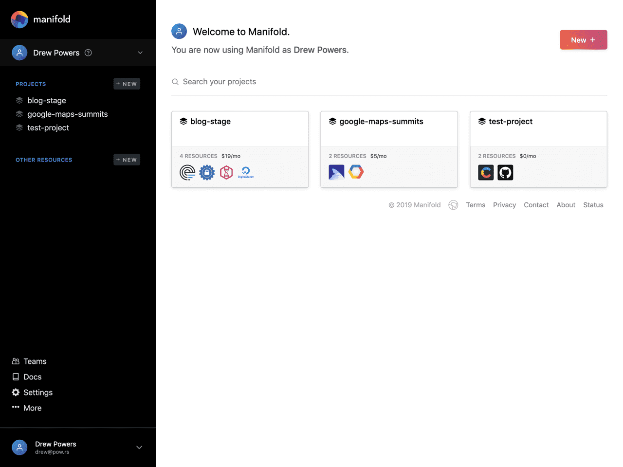 Manifold screenshot by Drew Powers